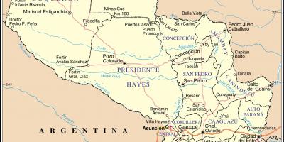 Karte von cateura in Paraguay 