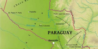 Karte von Paraguay Geographie