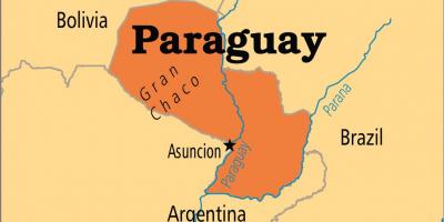 Hauptstadt von Paraguay-Karte